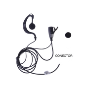 Micrófono - audífono de solapa ajustable al oído para NXPOC-130 - Toer