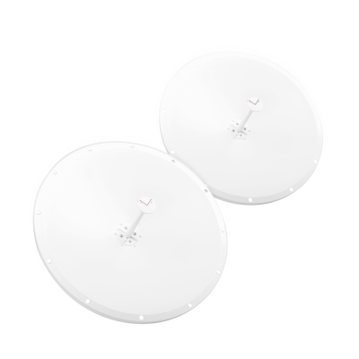 Antena Parabólica de Frecuencia Extendida, 4.8 - 6.5 GHz, 28 dBi, Conectores SMA-Macho Inverso - Toer