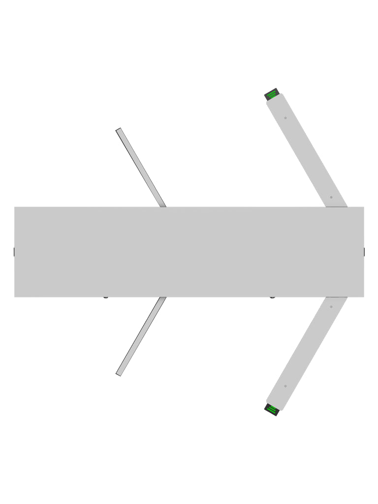ZKTECO FHT3300 - Torniquete modular de Altura Completa, Acero Inoxidable SUS304, IP54, Compatible con 110 / 220 Vca, 3 Barras de Giro, Alta Durabilidad (1 Millón de Ciclos), Capacidad de 20 Personas por Minuto