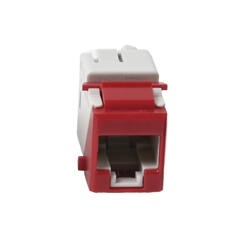 U6A-K03NS Jack UltraMAX Cat6A, UTP, Tipo Keystone, Color Rojo, Punch Down