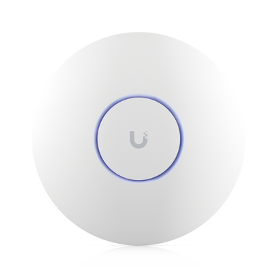 Punto de Acceso UniFi WiFi 6E Enterprise, alta densidad, hasta 600 usuarios, Mu-MIMO 4x4, bandas 2.4/5/6 Ghz, (1) puerto RJ45 2.5G (POE+ no incluido) - Toer