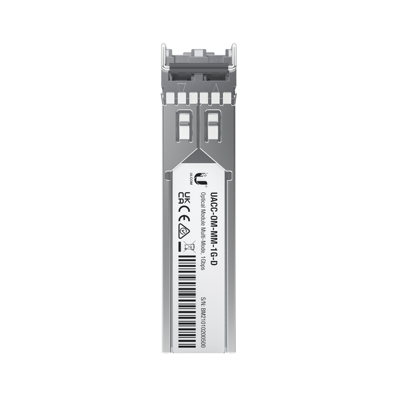UACC-OM-MM-1G-D-2 UFiber Módulo SFP, transceptor MiniGibic MultiModo 1.25 Gbps, distancia 550m, conectores LC, paquete de 2 piezas