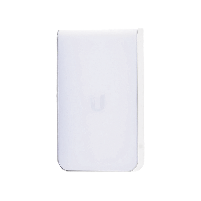 UAP-AC-IW Access Point UniFI doble banda cobertura 180º, MI-MO 2x2 diseño placa de pared con dos puertos adicionales, hasta 100 usuarios Wi-Fi
