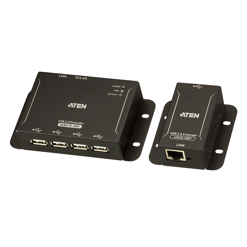 UCE3250 Extensor USB 2.0 |Cat 5| Hub de 4 puertos | hasta 50 metros
