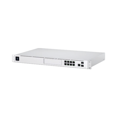 UniFi OS Console: Dream Machine Pro, con 1 puerto WAN Gigabit RJ45, 1 puerto WAN 10G SFP+ / 8 puertos LAN Gigabit RJ-45, y una bahía de HDD 3.5" (No incluye HDD), Integra todas las aplicaciones UniFi - Toer