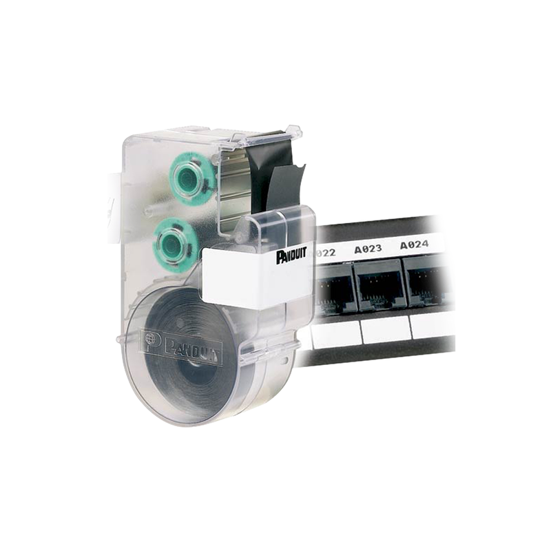 UILS8BW Casete de Etiquetas para Línea Ultimate ID de Panduit, Material Poliéster, no Adhesivas, Rollo de 7.6m, Color Blanco