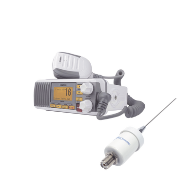 Kit de radio UM385 | mas antena marina de fibra de vidrio TX-1600-SYS - Toer