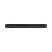 Patch Panel UltraMAX. UTP, Precargado con Jacks Cat6, 24 Puertos, Plano, 1U - Toer