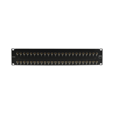 Patch Panel UltraMAX. UTP, Precargado con Jacks Cat6, 48 Puertos, Plano, 2U - Toer