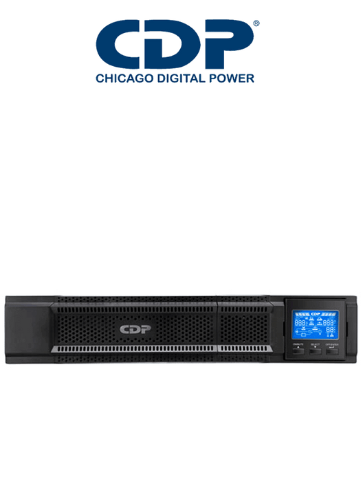 CDP UPO11-1RT AX - UPS de 1000VA y 1000W con 8 terminales, 4 programables, pantalla LCD, 5 min de respaldo a carga completa, disponible sobre pedido.