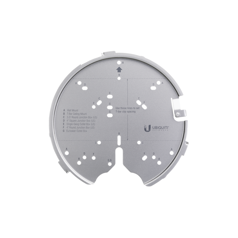 Montaje profesional para Access Points UniFi de plato (AC-PRO/AC-LR/AC-HD/U6-LR/U6-PRO/otros).