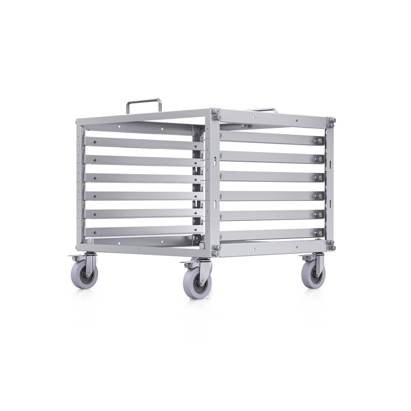 U-RACK-6U-TL UniFi Rack Móvil de 6 Unidades, incluye 1 patchpanel de 24 puertos Gigabit, no requiere herramientas para armarse, incluye ruedas.