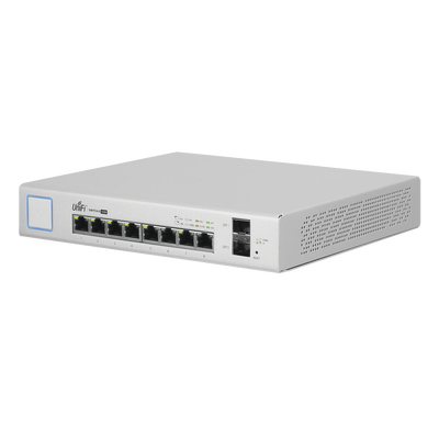 Switch UniFi Administrable de 8 Puertos Gigabit PoE+ 802.3at/af y PoE Pasivo 24V. - Toer