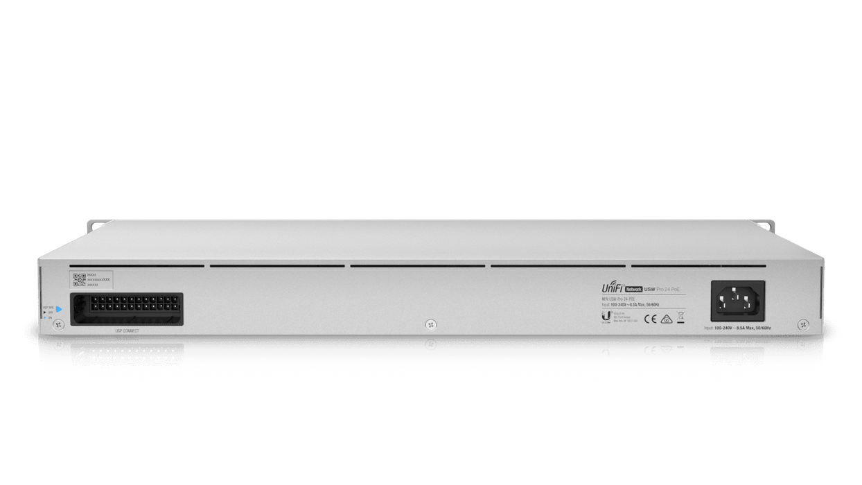 UBIQUITI USW-PRO-24-POE  - UniFi Switch Gigabit PoE PRO con 24 puertos PoE Gigabit Ethernet, 2 puertos SFP+, 400W de potencia PoE, pantalla informativa, compatible con PoE at y PoE bt.