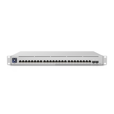 UniFi Switch Empresarial Capa 3 de 24 puertos PoE 802.3af/at (12 puertos 2.5G y 12 puertos 1G) + 2 puertos 1/10G SFP+, 400W, pantalla informativa - Toer