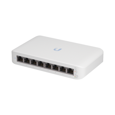 Switch UniFi Lite Administrable PoE de 8 Puertos 10/100/1000 Mbps (4 puertos 802.3af/at), 52 W - Toer