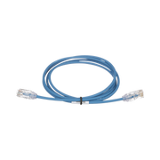 Cable de Parcheo TX6, UTP Cat6, Diámetro Reducido (28AWG), Color Azul, 6.1 Metros (20 Pies) - Toer