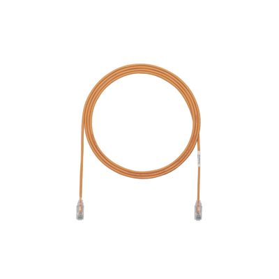 Cable de Parcheo TX6, UTP Cat6, Diámetro Reducido (28AWG), Color Naranja, 3ft - Toer