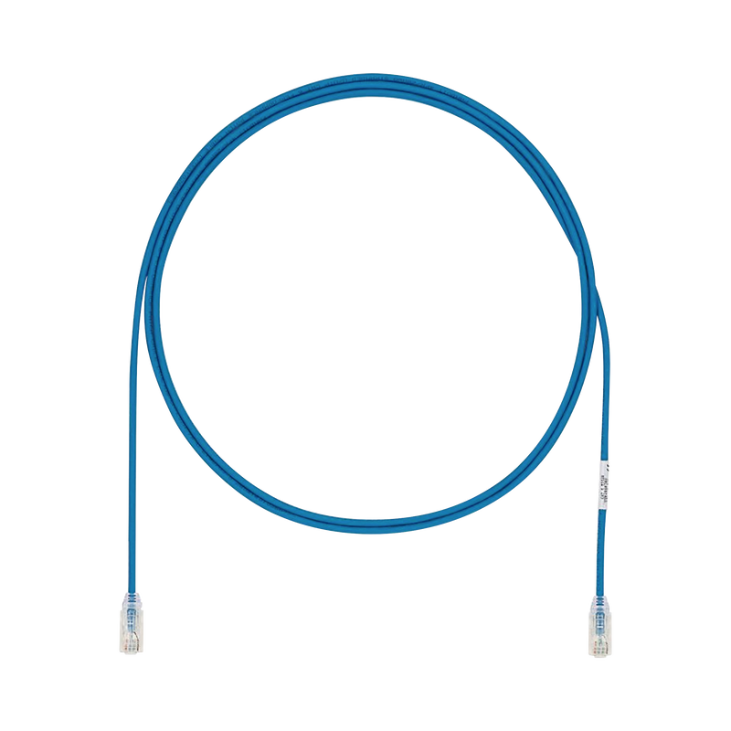 Cable de Parcheo UTP Cat6A, CM/LSZH, Diámetro Reducido (28AWG), Color Azul, 3ft