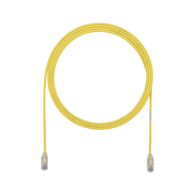 Cable de Parcheo UTP Cat6A, CM/LSZH, Diámetro Reducido (28AWG), Color Amarillo, 3ft - Toer