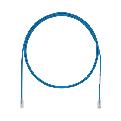 Cable de Parcheo UTP Cat6A, CM/LSZH, Diámetro Reducido (28AWG), Color Azul, 2.74 Metros (9 Pies)