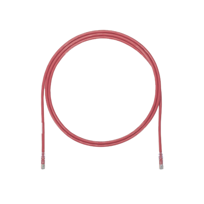 Cable de Parcheo UTP, Cat6A, 24 AWG, CM, Color Rojo, 5.18 Metros (17 Pies)