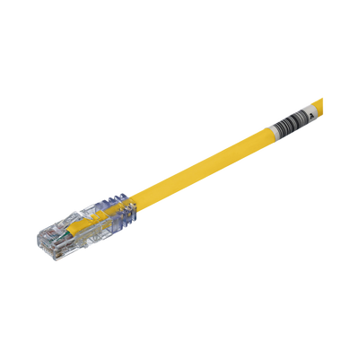 Cable de Parcheo UTP, Cat6A, 24 AWG, CM, Color Amarillo, 6.1 Metros (20 Pies)