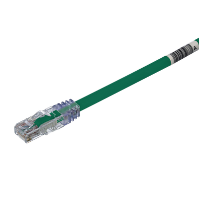Cable de Parcheo UTP, Cat6A, 24 AWG, CM, Color Verde, 7.62 Metros (25 Pies)