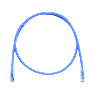Cable de Parcheo TX6 Llaveado Azul, UTP Cat6, 24 AWG, CM, Color Azul, 2.13 Metros (7 Pies)