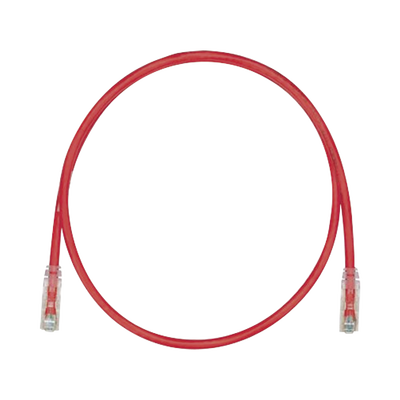 Cable de Parcheo TX6, UTP Cat6, 24 AWG, CM, Color Rojo, 3.05 Metros (10 Pies)