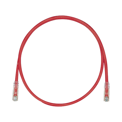 Cable de Parcheo TX6, UTP Cat6, 24 AWG, CM, Color Rojo, 2.13 Metros (7 Pies)