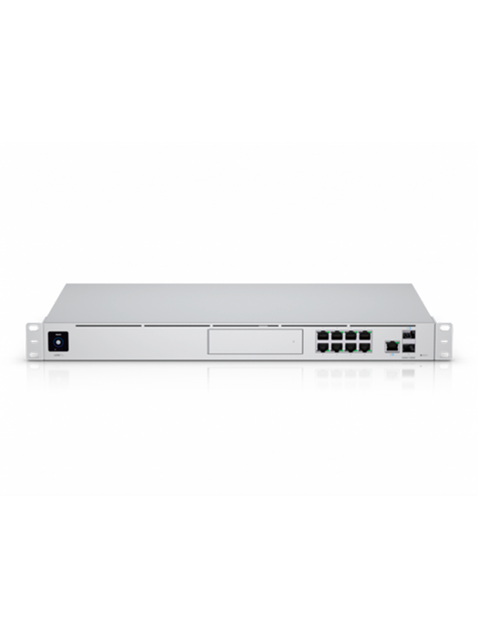 UBIQUITI UDM-PRO - UniFi Dream Machine Pro con 1 puerto WAN 10G SFP+, switch de 8 puertos Gigabit RJ45 y bahía para dis  duro de 3.5", en formato 1UR.