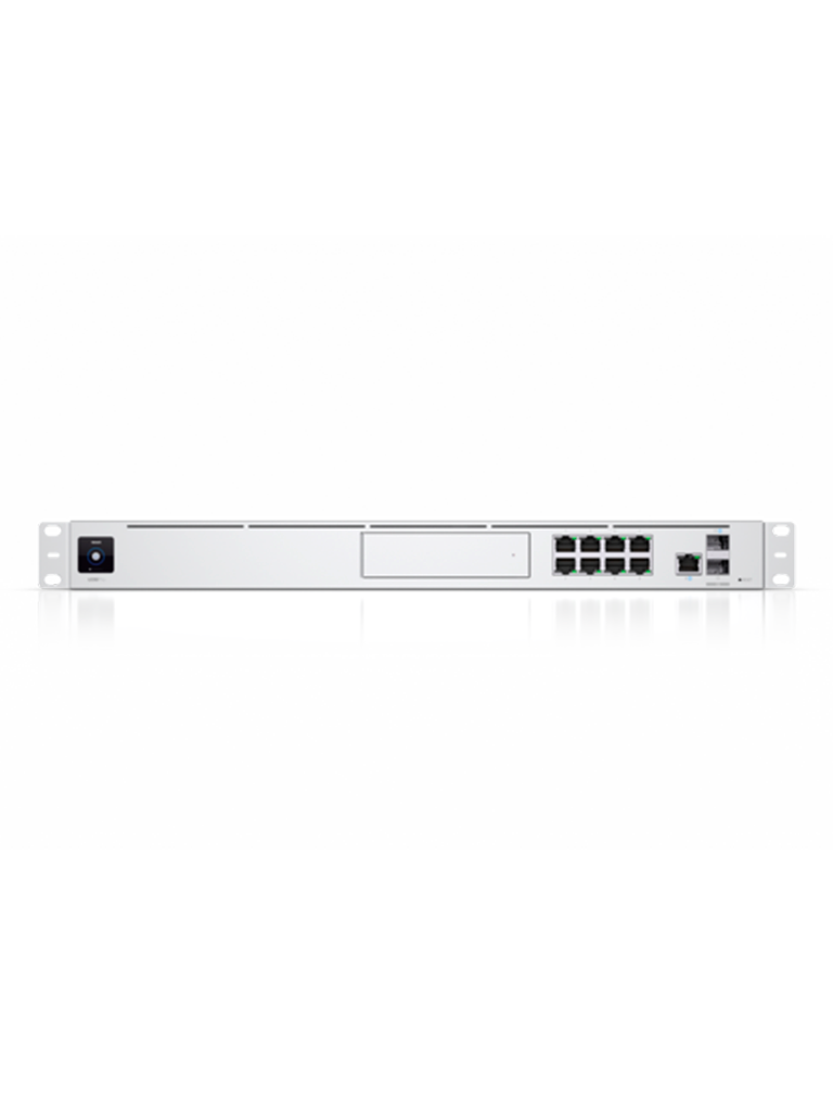 UBIQUITI UDM-PRO - UniFi Dream Machine Pro con 1 puerto WAN 10G SFP+, switch de 8 puertos Gigabit RJ45 y bahía para dis  duro de 3.5", en formato 1UR.