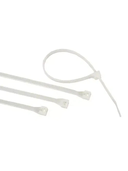 TCE LMG-SZS3X100B - Cincho de Nylon Color Blanco, Bolsa con 100 piezas, Medida 2.5mm Ancho X 100mm Largo, Certificación UL 94V-2