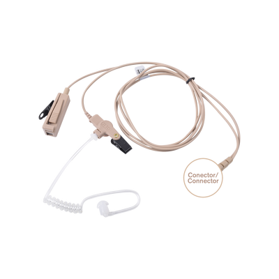 MIC-AUDIF PROF D/2 CABLES NEGROS C/TUBO ACUST P/ICOM IC-F3261/4261/3360/4360