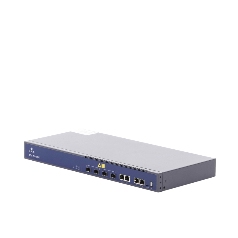 V1600-XG02 OLT Dual de 2 Puertos XGSPON/GPON / 4 Puertos Uplink (2 Puerto Gigabit RJ45 + 2 Puertos SFP/SFP+) / Hasta 512 ONUs