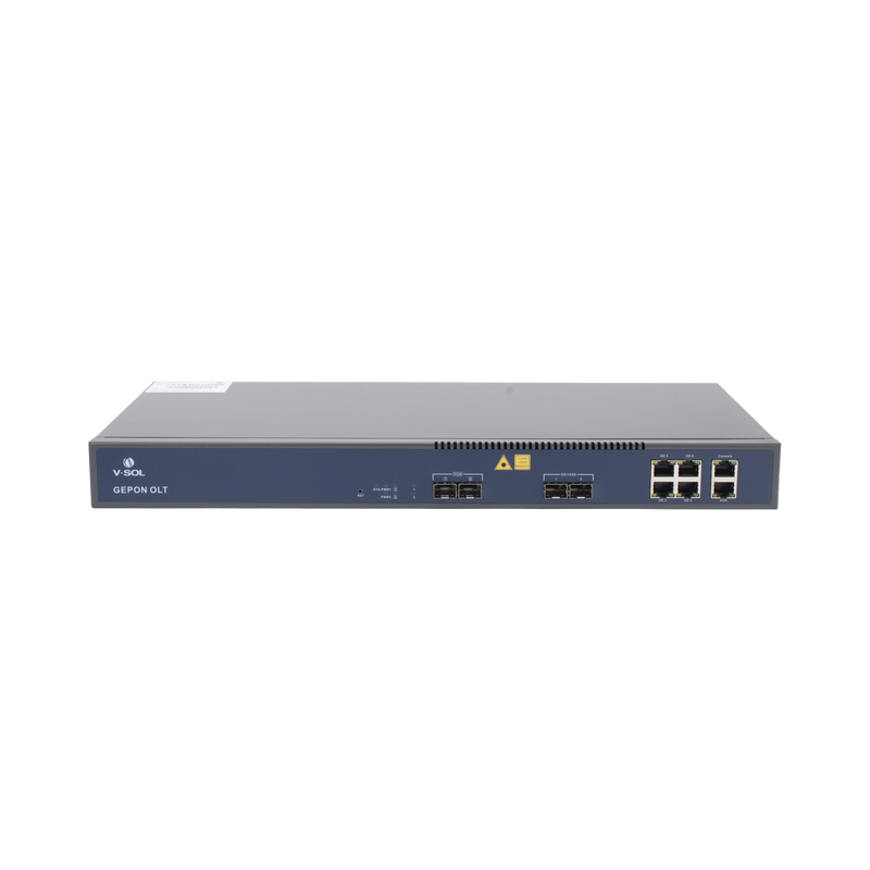 V1601E02-DP OLT de 2 puertos EPON con 6 puertos Uplink (4 puertos Gigabit Ethernet + 2 puertos Gigabit Ethernet SFP/SFP+) / hasta 128 ONUS