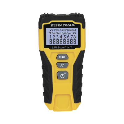 Tester  de Cable LAN Scout™ Jr. 2/ Para: Prueba aprobada/ Error de Cableado/ Falla de Circuito Abierto o Cortocircuito/ Par Dividido/ Blindaje. - Toer