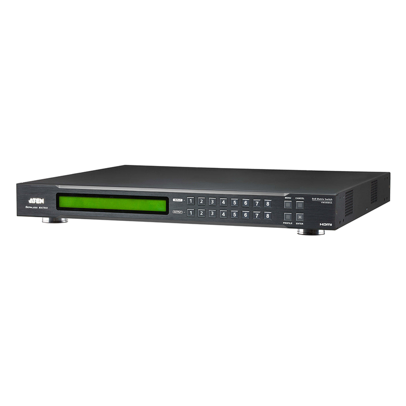 VM5808HA Switch De Matriz Hdmi | 8x8 | Con Escalador | Compatible Con Videowall | Seamless Switch? | IR | RS-232 | Ethernet | Salida de Audio