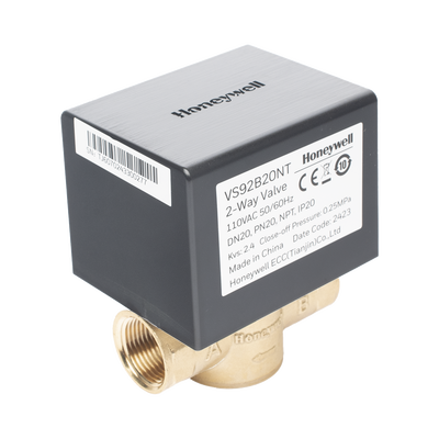Válvula 1/2" de control eléctrica VS9 para fan coil: DN20: PN20: 2 vías: 110 V CA: conexión NPT