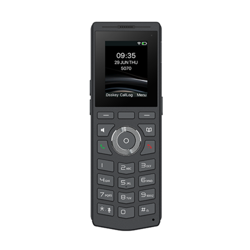 W610W Teléfono IP Wi-Fi portátil y elegante diseñado para aplicaciones de comunicación móvil.