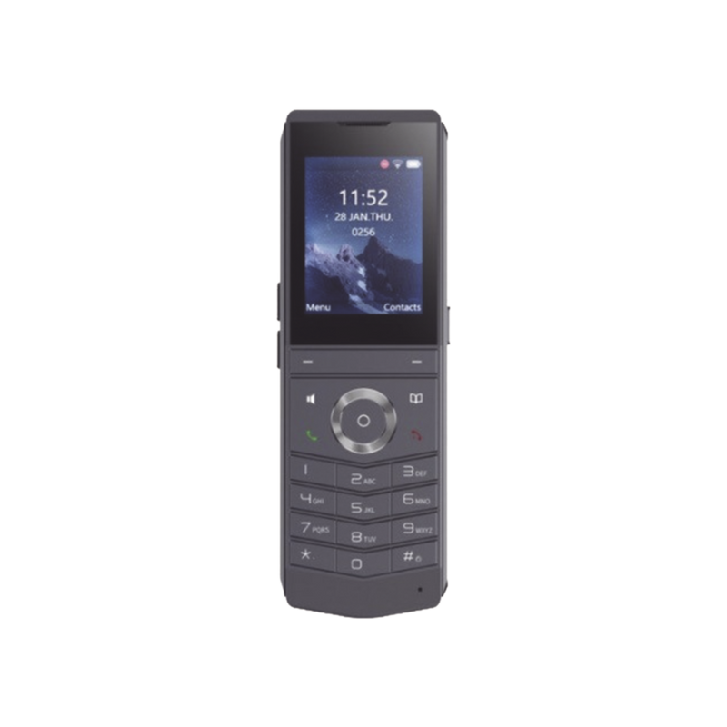 W611W W611W es un teléfono IP Wi-Fi portátil, Resistente, Moderno diseñado para aplicaciones de comunicación móvil.