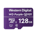 Memoria microSD de 128 GB PURPLE, Especializada Para Videovigilancia, 10 VECES MAYOR DURACIÓN, 3 AÑOS DE GARANTIA - Toer
