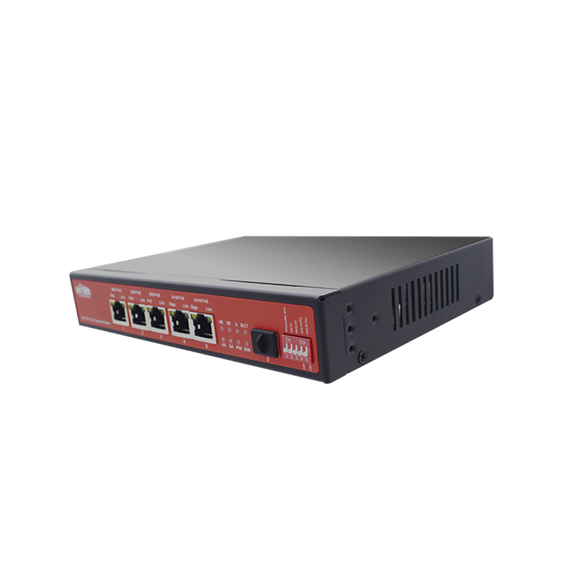 WI-PS306GF-UPS-15A-V2 Controlador Solar de 15A con Switch PoE /  1 Puertos Gigabit PoE 802.3 bt / 2 Puertos PoE 802.3 af/at / 2 Puertos PoE Pasivo 24/48 Vcc / 1 Puerto SFP / No administrable