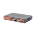 Switch PoE (802.3af/at/bt) / No administrable de largo alcance / Hasta 250m / 16 x 10/100Mbps (PoE) + 2 x 100/1000Mbps + 1 x SFP / 200 W - Toer