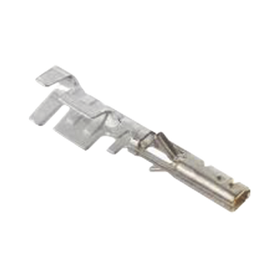 Terminal Hembra Plegable para cables 20-24 AWG, de Potencia para Conectores Molex 3.0 mm, Baño de Oro de 15 micro pulgadas.