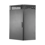 Gabinete de Montaje en Pared TrueEdge™, Con 9 UR para Equipo Activo y 9 UR para Paneles de Parcheo, Fabricado en Acero, Color Negro - Toer