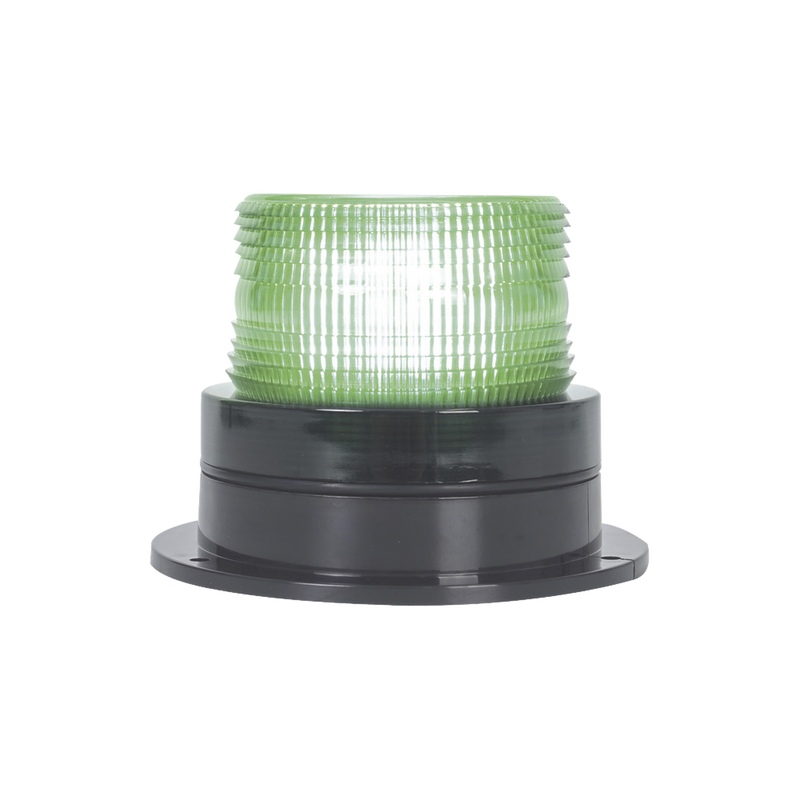 X127G Burbuja Brillante de Larga Vida Útil, con 8 LEDs Color Verde, Domo Verde, 110 Vca