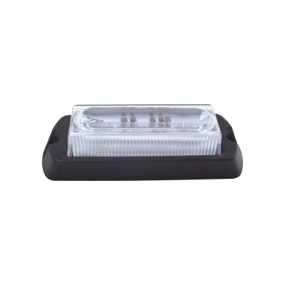 Luz Auxiliar Ultra Brillante de 8 LED's en color Rojo/Azul con mica transparente - Toer