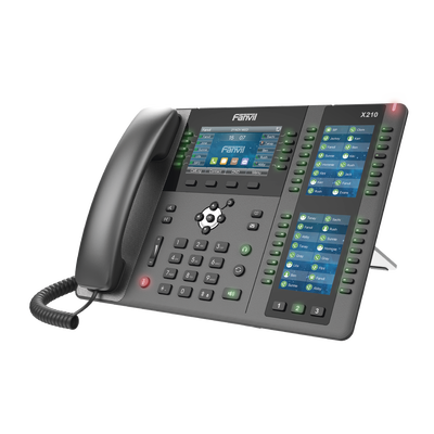 Teléfono IP ideal para recepción hasta 20 líneas SIP, PoE, 106 botones DSS, Bluetooth integrado para diademas, puertos Gigabit, soporta recepción video - Toer
